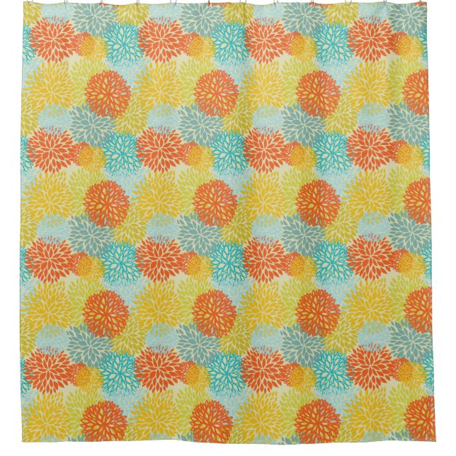 Rideaux De Douche Motif floral 3 (Devant)
