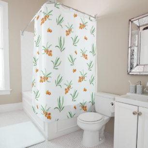 Rideaux De Douche Motif floral botanique victorien sombre et maussad