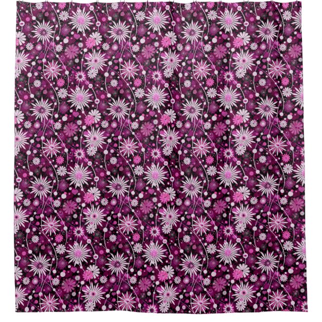 Rideaux De Douche Motif floral de Valentine (Devant)