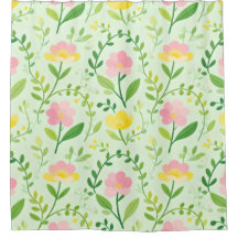 Motif floral pastel de printemps
