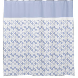 Rideaux De Douche Motif géométrique Blue Funky Diamond