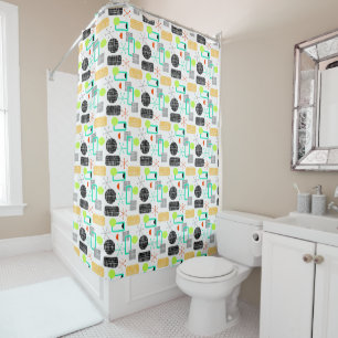 Rideaux De Douche Motif géométrique moderne frais et lumineux