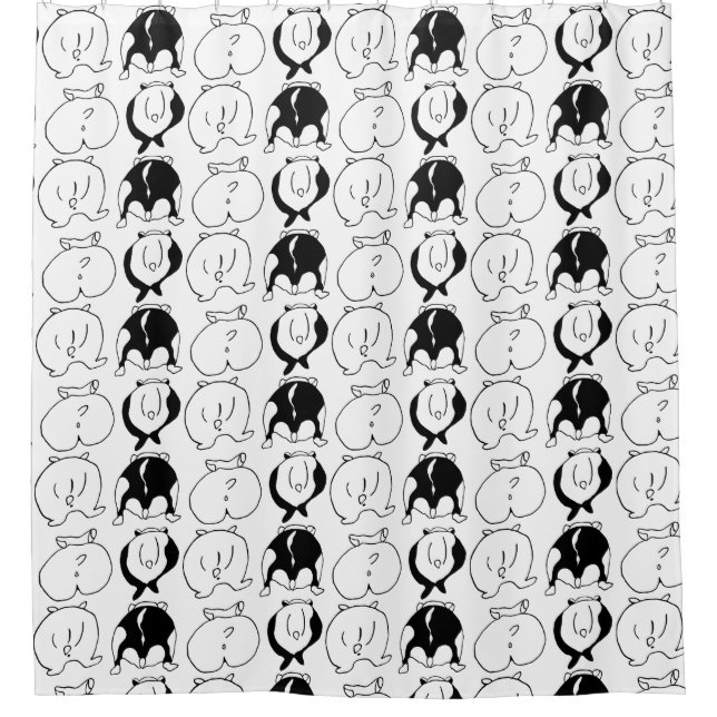 Rideaux De Douche Motif Hamster Butts (Devant)