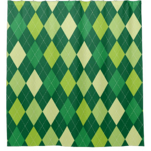 Rideaux De Douche Motif Jacquard vert