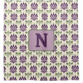 Rideaux De Douche Motif Lily Motif Ornemental
