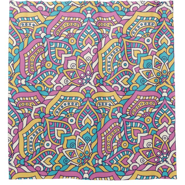 Rideaux De Douche Motif Mandala (Devant)