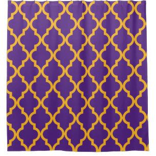 Rideaux De Douche Motif marocain : Pourpre et or
