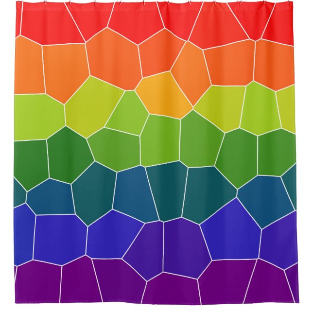 Rideaux De Douche Motif multicolore (Devant)
