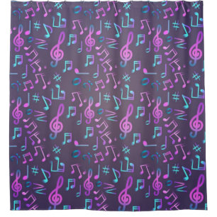 Rideaux De Douche Motif musical