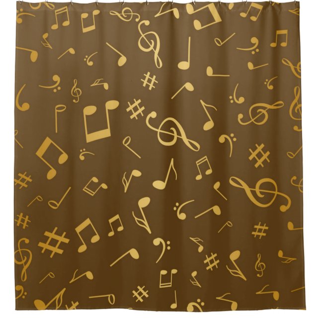 Rideaux De Douche Motif musical (Devant)