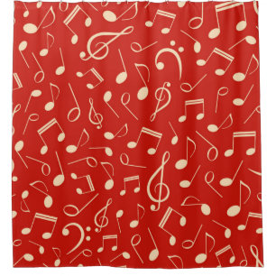 Rideaux De Douche Motif musical