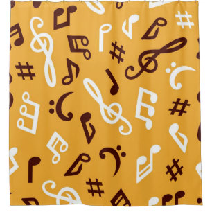 Rideaux De Douche Motif musical