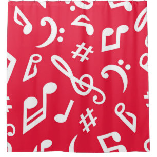 Rideaux De Douche Motif musical