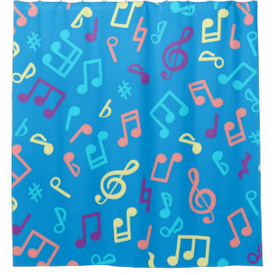 Rideaux De Douche Motif musical