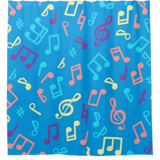 Rideaux De Douche Motif musical (Devant)