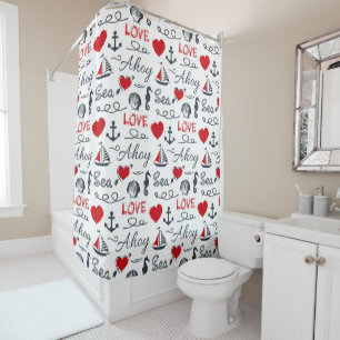 Rideaux De Douche Motif nautique sans voile