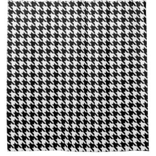 Rideaux De Douche Motif noir et blanc de pied-de-poule