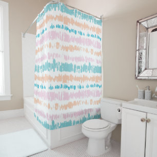 Rideaux De Douche Motif Pastel Batik