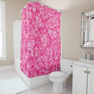 Rideaux De Douche Motif Pixels