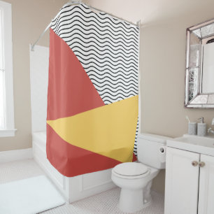 Rideaux De Douche motif pop art des années 80