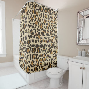 Rideaux De Douche Motif Poster de animal Leopard Jaguar