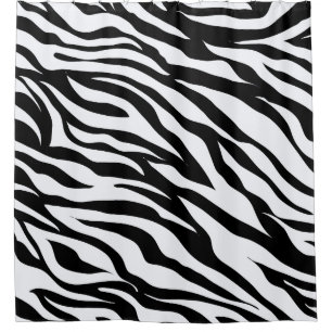 Rideaux De Douche Motif Poster de animal noir et blanc Zebra