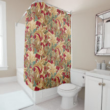 Motif Rococo Bliss| Red-Green-Gold