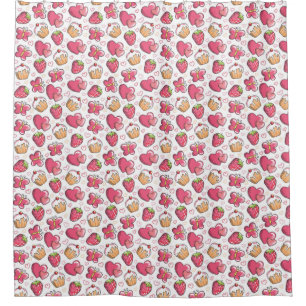 Rideaux De Douche motif romantique de nourriture
