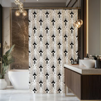 Motif sans couture art déco noir et blanc