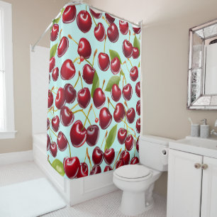 Rideaux De Douche Motif sans couture Cerise