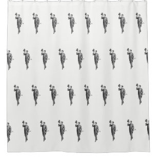 Rideaux De Douche Motif Selfie de Gentleman victorien