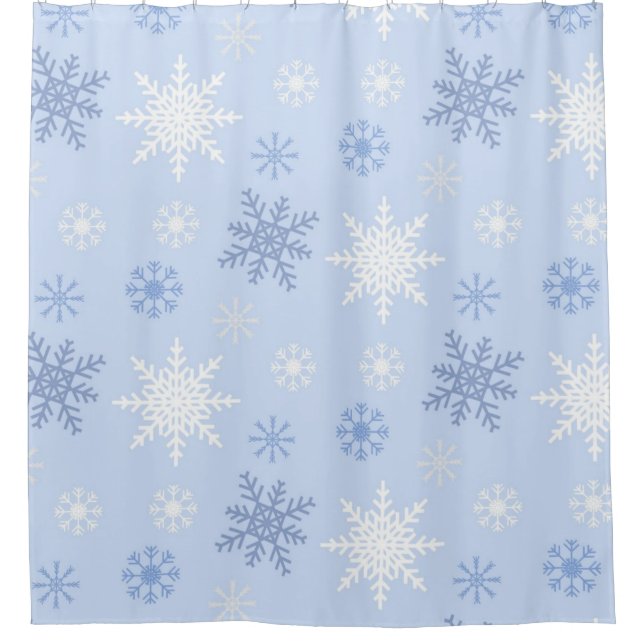 Rideaux De Douche Motif Snowflake (Devant)