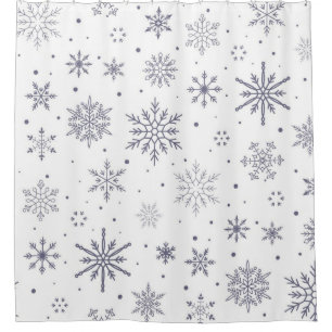 Rideaux De Douche Motif Snowflake