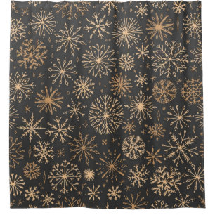 Rideaux De Douche Motif Snowflake