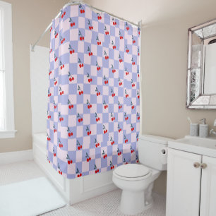 Rideaux De Douche Motif Sweet Red Cherry