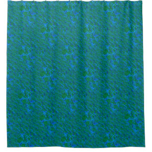 Rideaux De Douche Motif texturé bleu chic sous-marin