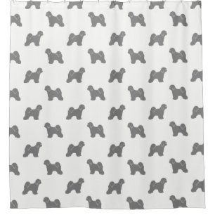 Rideaux De Douche Motif Tibétain de silhouettes de Terrier