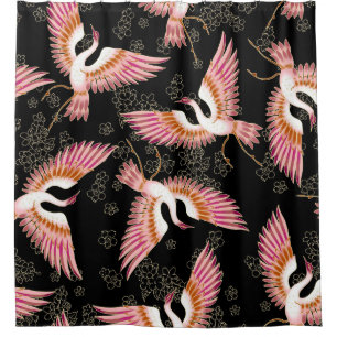Rideaux De Douche Motif traditionnel japonais kimono Motifs