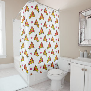 Rideaux De Douche Motif Tranches de Pizza Délicieuses