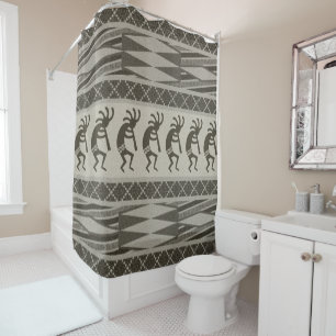 Rideaux De Douche Motif tribal de Kokopelli