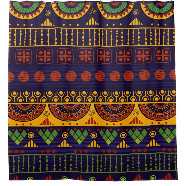 Rideaux De Douche Motif tribal, polyvalent pour diverses utilisation (Devant)