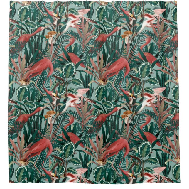 Rideaux De Douche Motif tropical (Devant)