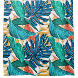 Rideaux De Douche Motif tropical