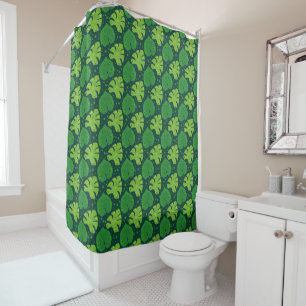 Rideaux De Douche Motif tropical avec liana et feuilles monstères
