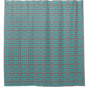 Rideaux De Douche Motif unique Turquoise