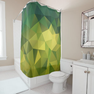 Rideaux De Douche Motif vert jaune