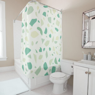 Rideaux De Douche Motif vert terrazzo