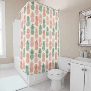 Rideaux De Douche Motif vintage 2 d'ananas