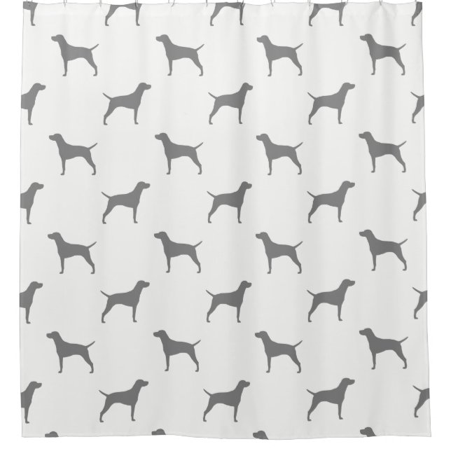 Rideaux De Douche Motif Vizsla Silhouettes (Devant)
