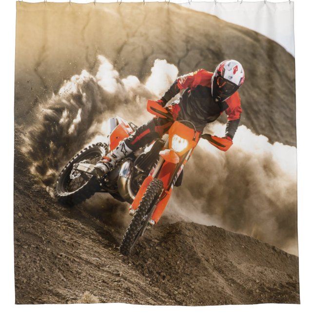 Rideaux De Douche Motocross Rider (Devant)
